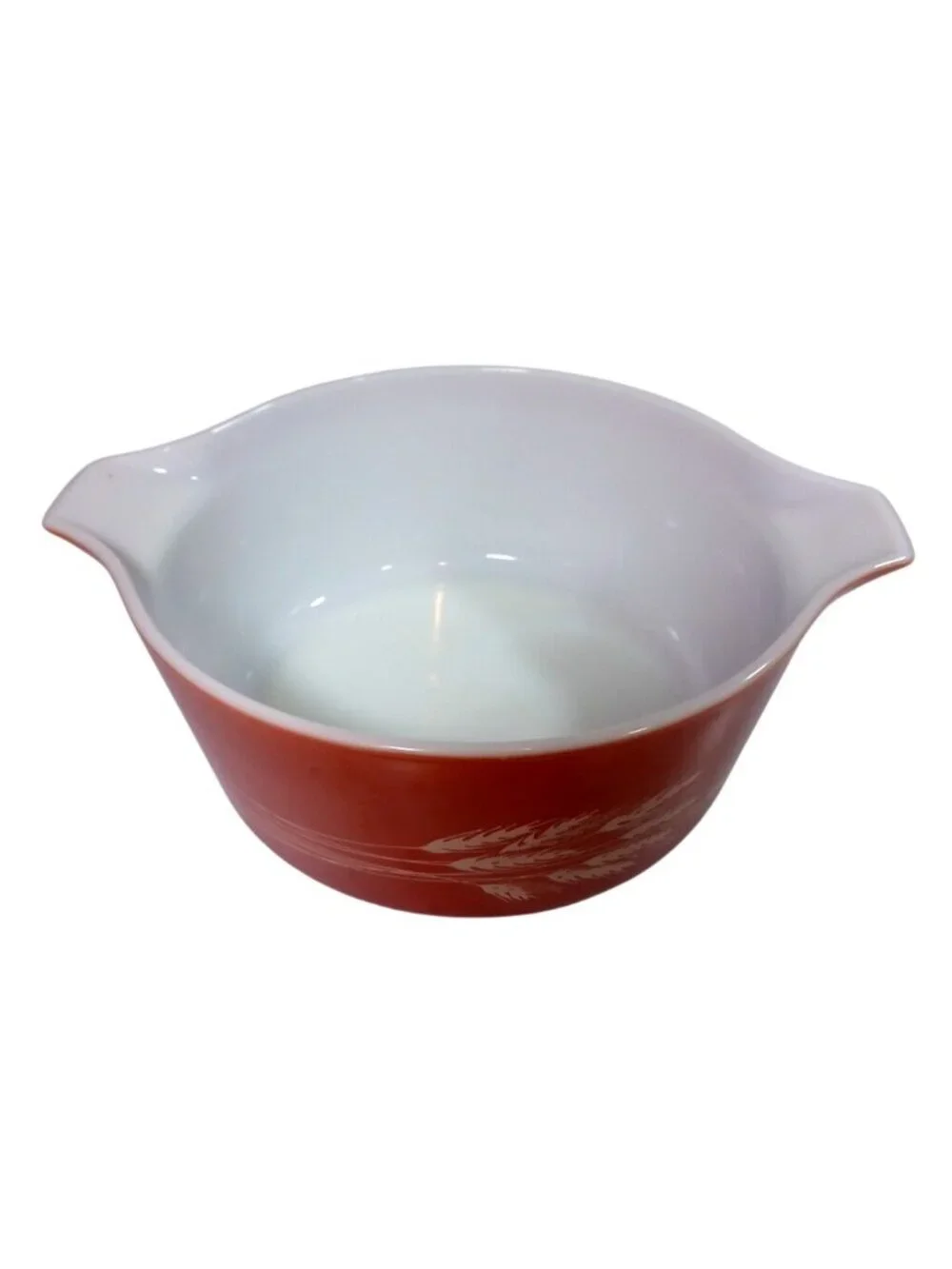 Vintage Pyrex Autumn Harvest Large Wheat Casserole Dish with Lid 475B 2.5L x